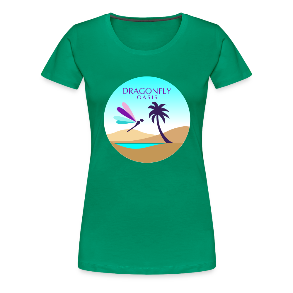 Women's Dragonfly Oasis V.2 Premium T-Shirt - kelly green