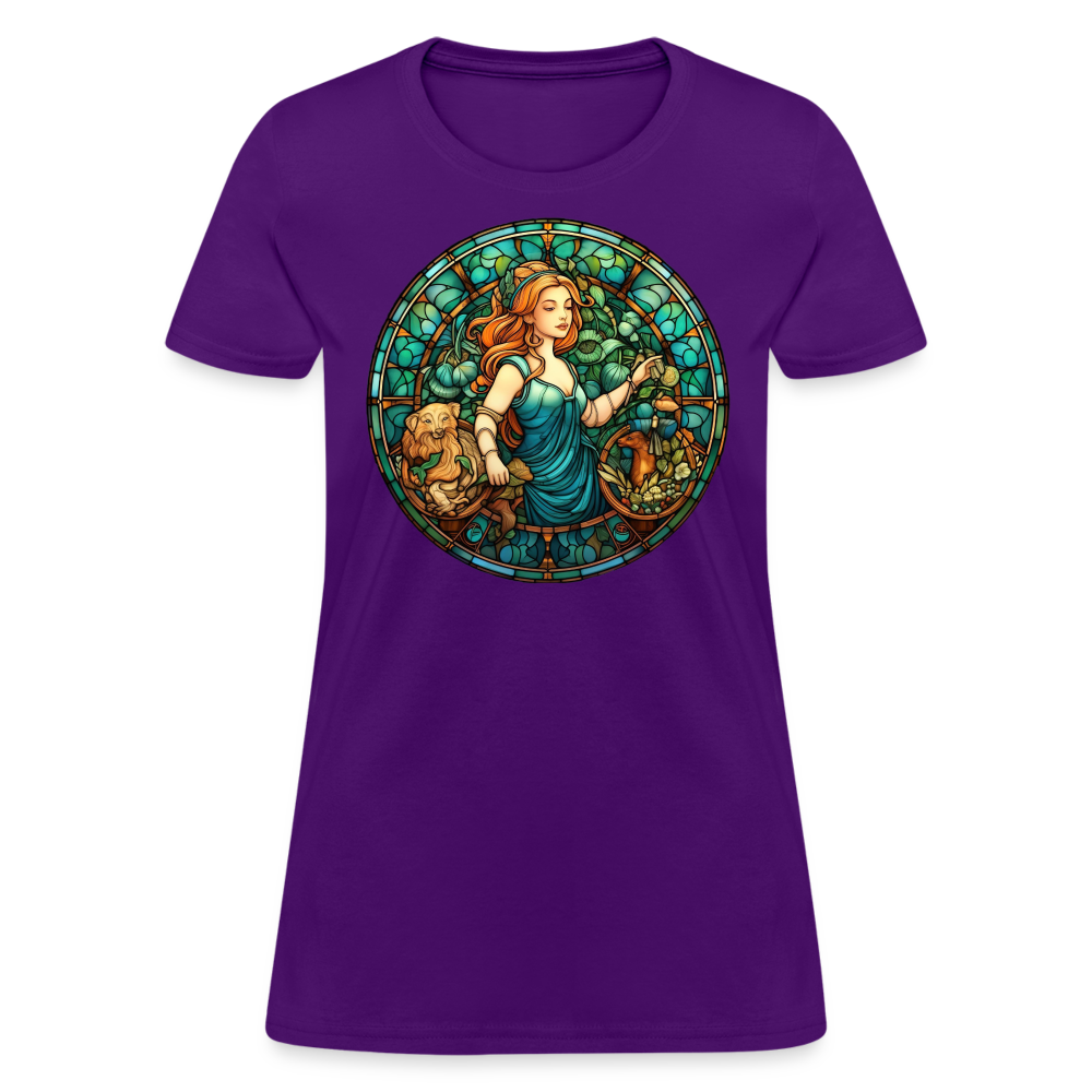 Women's Mosaic Virgo T-Shirt - purple