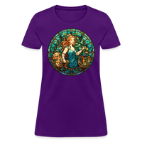 Thumbnail for Women's Mosaic Virgo T-Shirt - purple