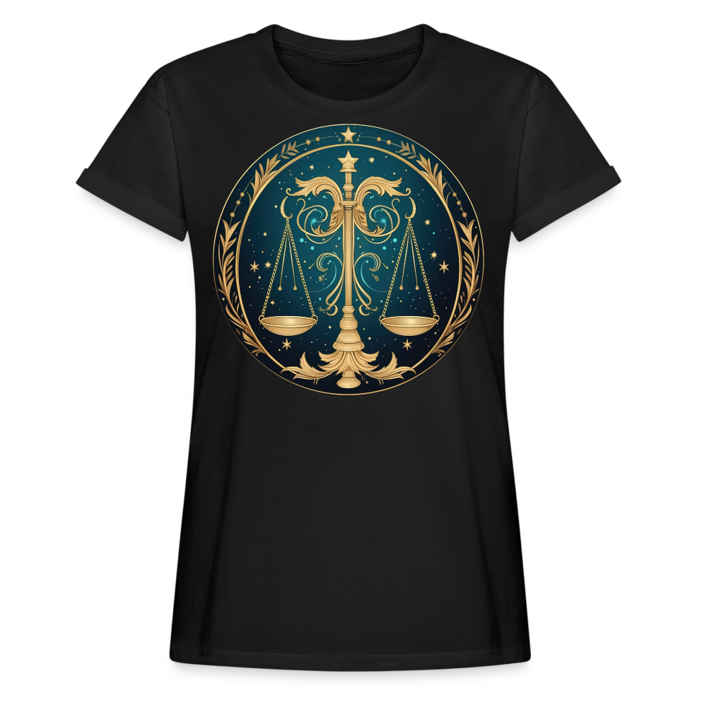 Women's Mystic Libra Relaxed Fit T-Shirt - black