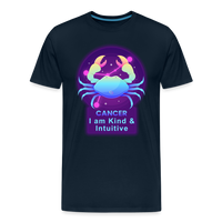 Thumbnail for Men's Neon Cancer Premium T-Shirt - deep navy