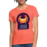 Thumbnail for Women's Glow Cancer T-Shirt - heather coral