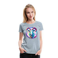 Thumbnail for Women’s Mythical Aries Premium T-Shirt - heather ice blue