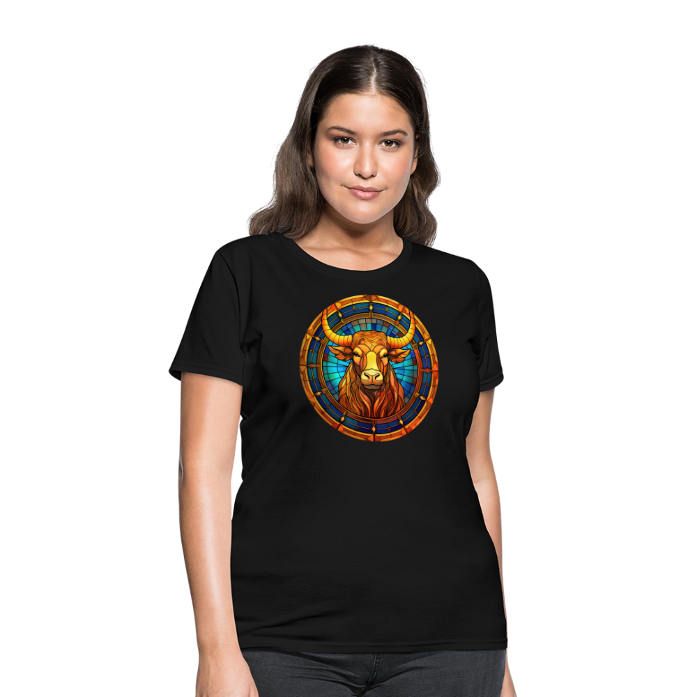 Women's Mosaic Taurus T-Shirt - black