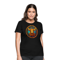 Thumbnail for Women's Mosaic Taurus T-Shirt - black