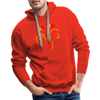 Thumbnail for Men's Power Words Aries Premium Hoodie - red