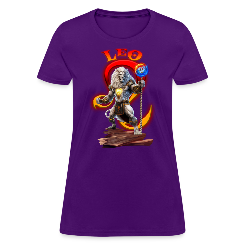 Astral Leo Women's T-Shirt - purple