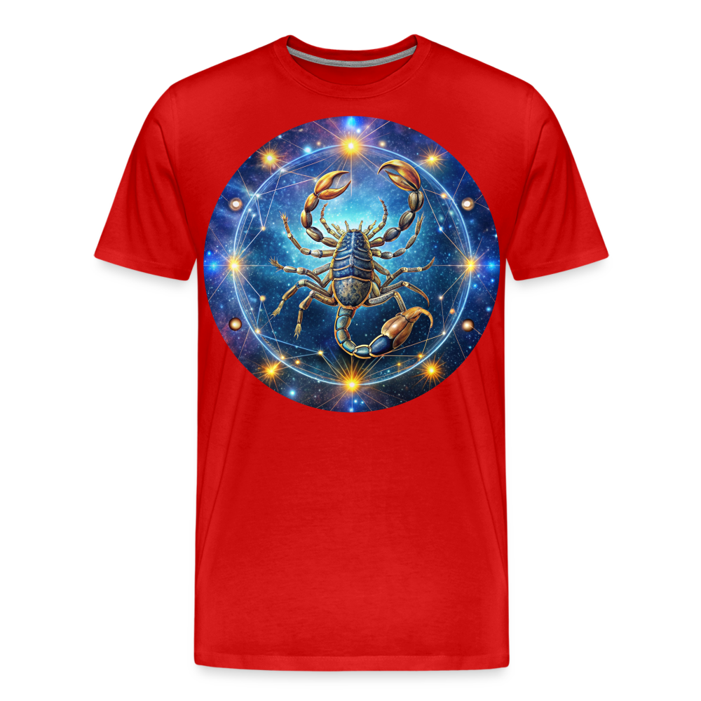 Men's Symbol Scorpio Premium T-Shirt - red