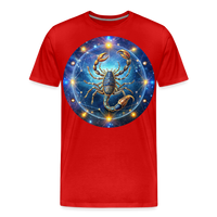 Thumbnail for Men's Symbol Scorpio Premium T-Shirt - red