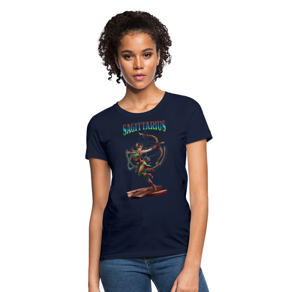 Astral Sagittarius Women's T-Shirt - navy