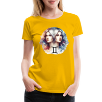 Thumbnail for Women’s Mythical Gemini Premium T-Shirt - sun yellow