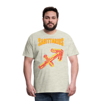 Thumbnail for Men's Power Words Sagittarius Premium T-Shirt - heather oatmeal