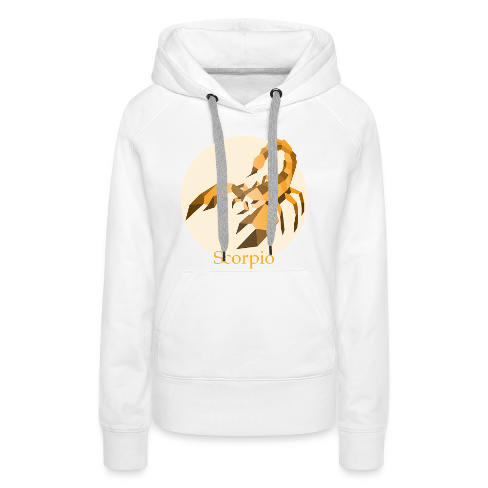 Women’s Mosaic Scorpio Premium Hoodie - white