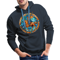 Thumbnail for Men’s Mosaic Sagittarius Premium Hoodie - navy