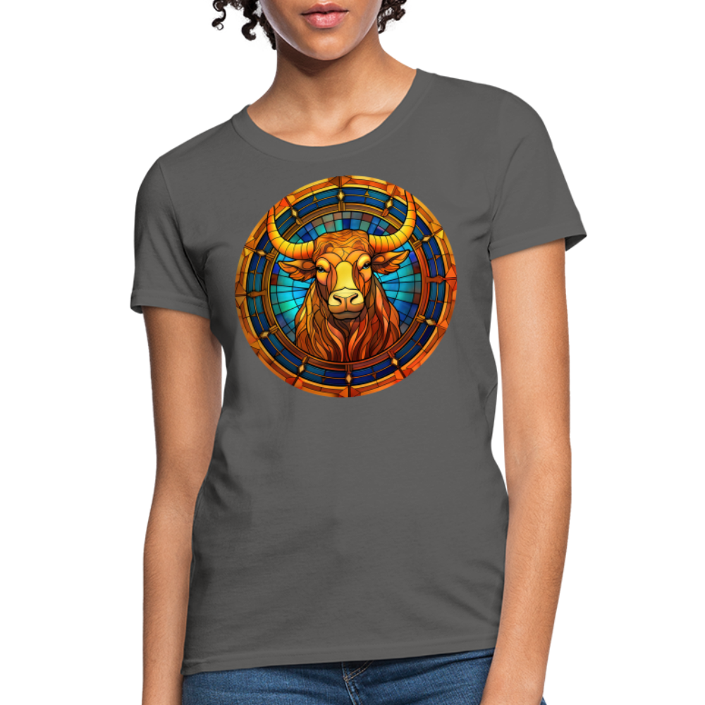 Women's Mosaic Taurus T-Shirt - charcoal