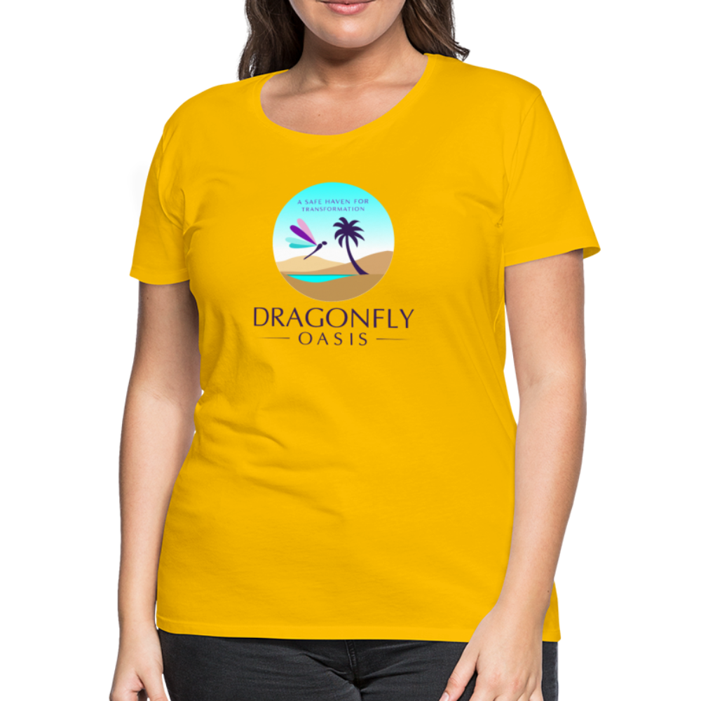 Women's Dragonfly Oasis V.1 Premium T-Shirt - sun yellow