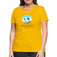 Thumbnail for Women's Dragonfly Oasis V.1 Premium T-Shirt - sun yellow