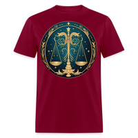 Thumbnail for Men's Mystic Libra Classic T-Shirt - burgundy