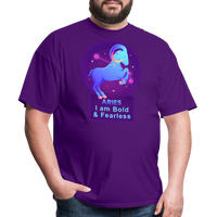 Thumbnail for Men's Neon Aries Classic T-Shirt - purple