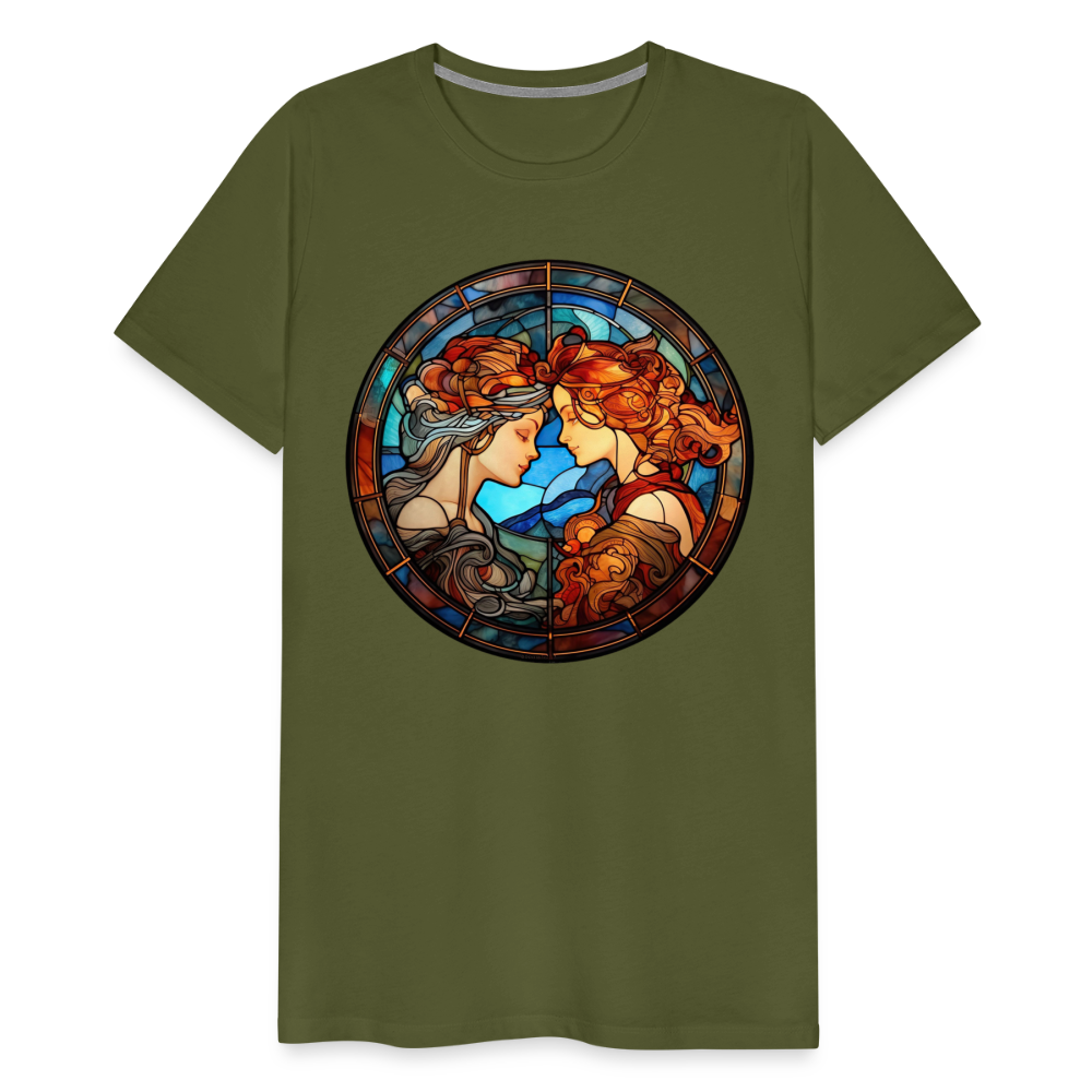 Men's Mosaic Gemini Premium T-Shirt - olive green