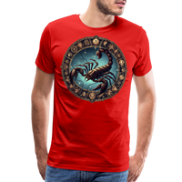 Thumbnail for Men's Mythical Scorpio Premium T-Shirt - red