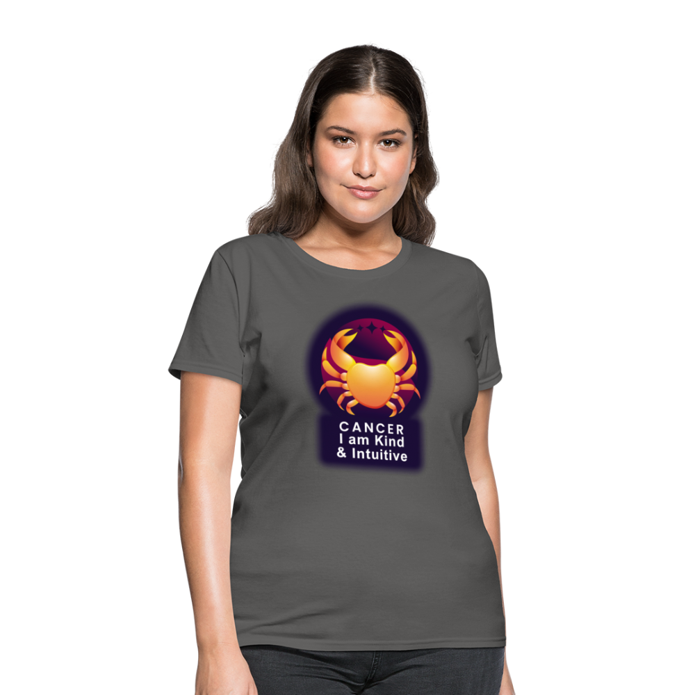 Women's Glow Cancer T-Shirt - charcoal