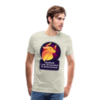 Thumbnail for Men's Glow Taurus Premium T-Shirt - heather oatmeal