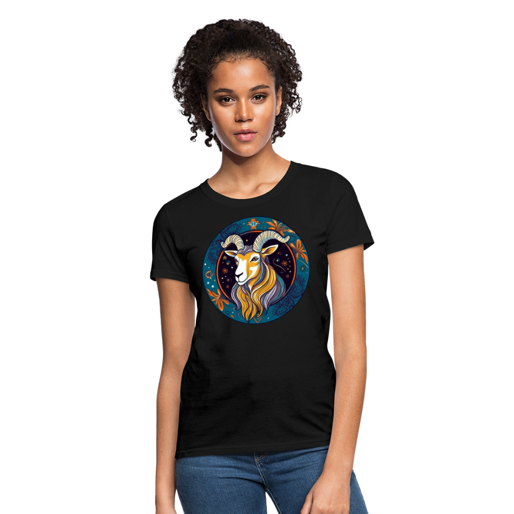 Women's Mythical Capricorn T-Shirt - black