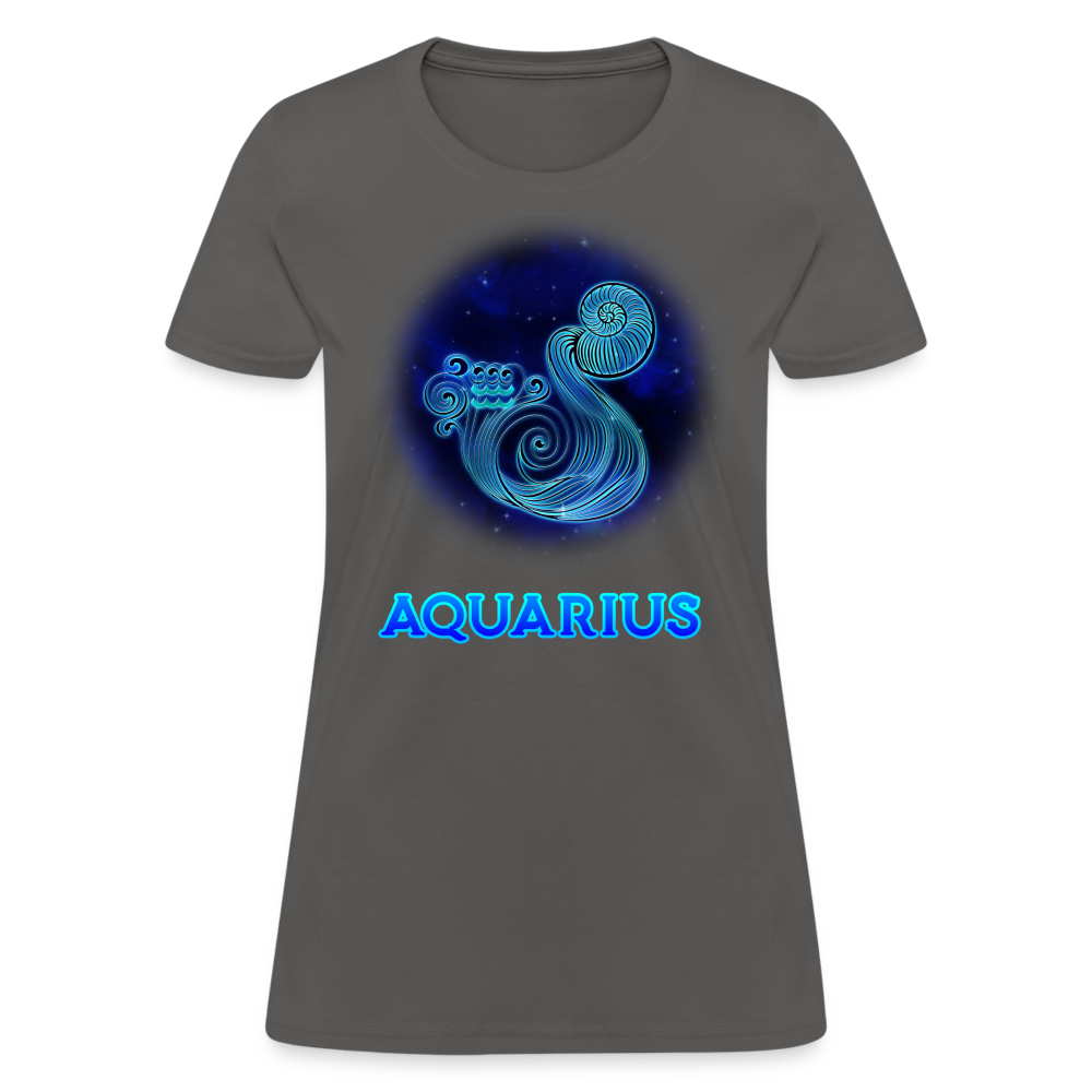 Women's Stellar Aquarius T-Shirt - charcoal