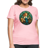 Thumbnail for Women's Mosaic Virgo T-Shirt - pink