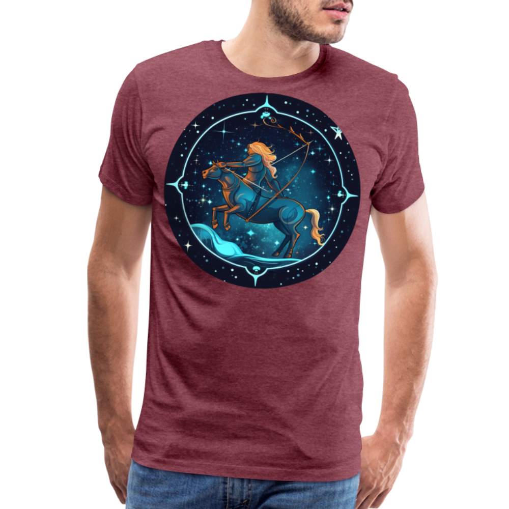 Men's Magic Sagittarius Premium T-Shirt - heather burgundy