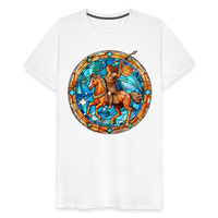 Thumbnail for Men's Mosaic Sagittarius Premium T-Shirt - white