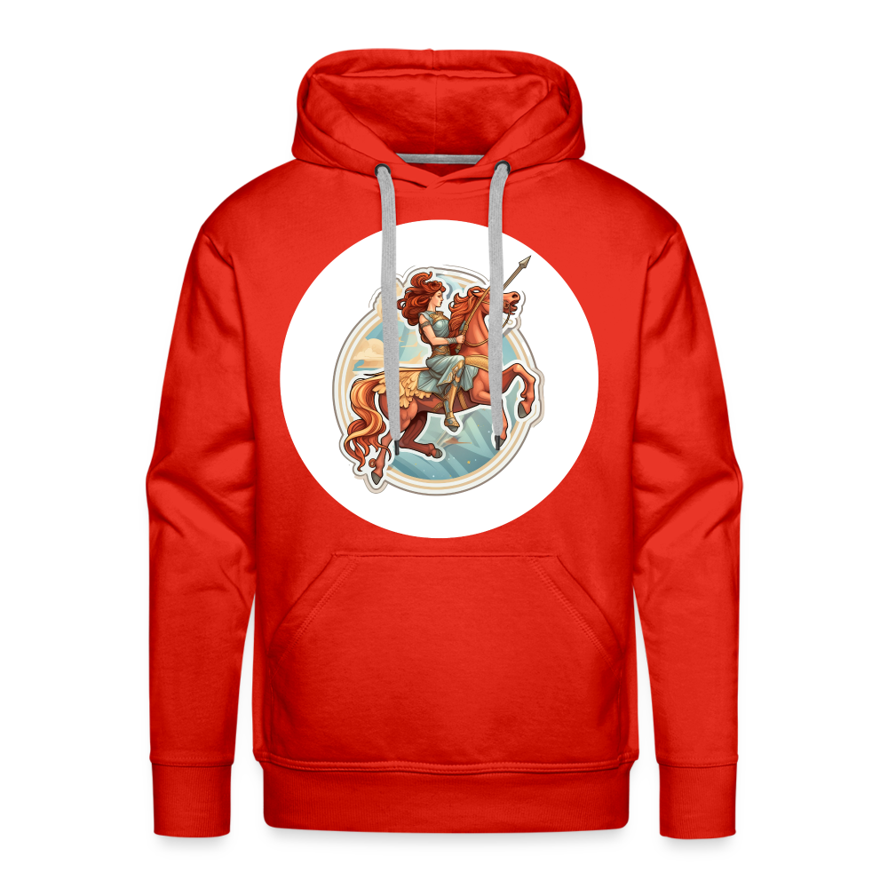 Men’s Symbol Sagittarius Premium Hoodie - red