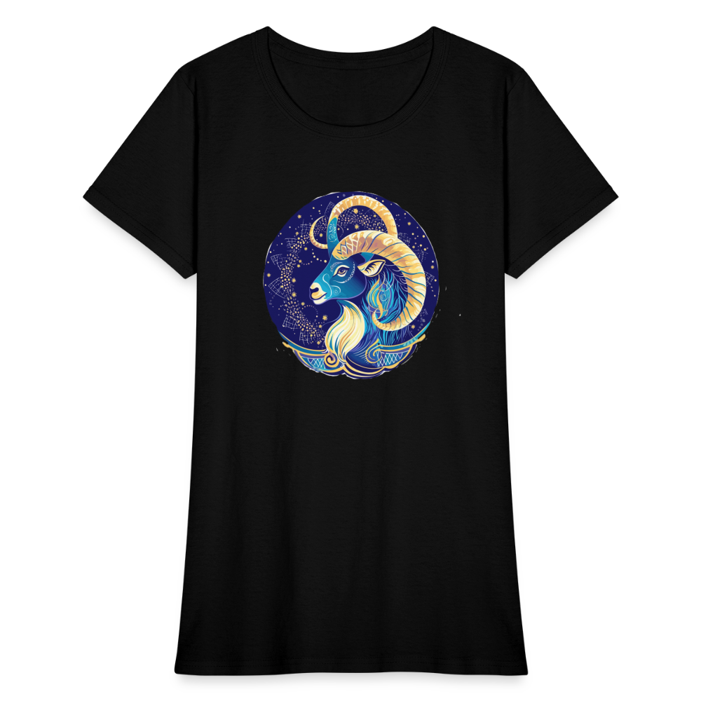 Women's Mythical Capricorn T-Shirt - black