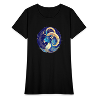 Thumbnail for Women's Mythical Capricorn T-Shirt - black