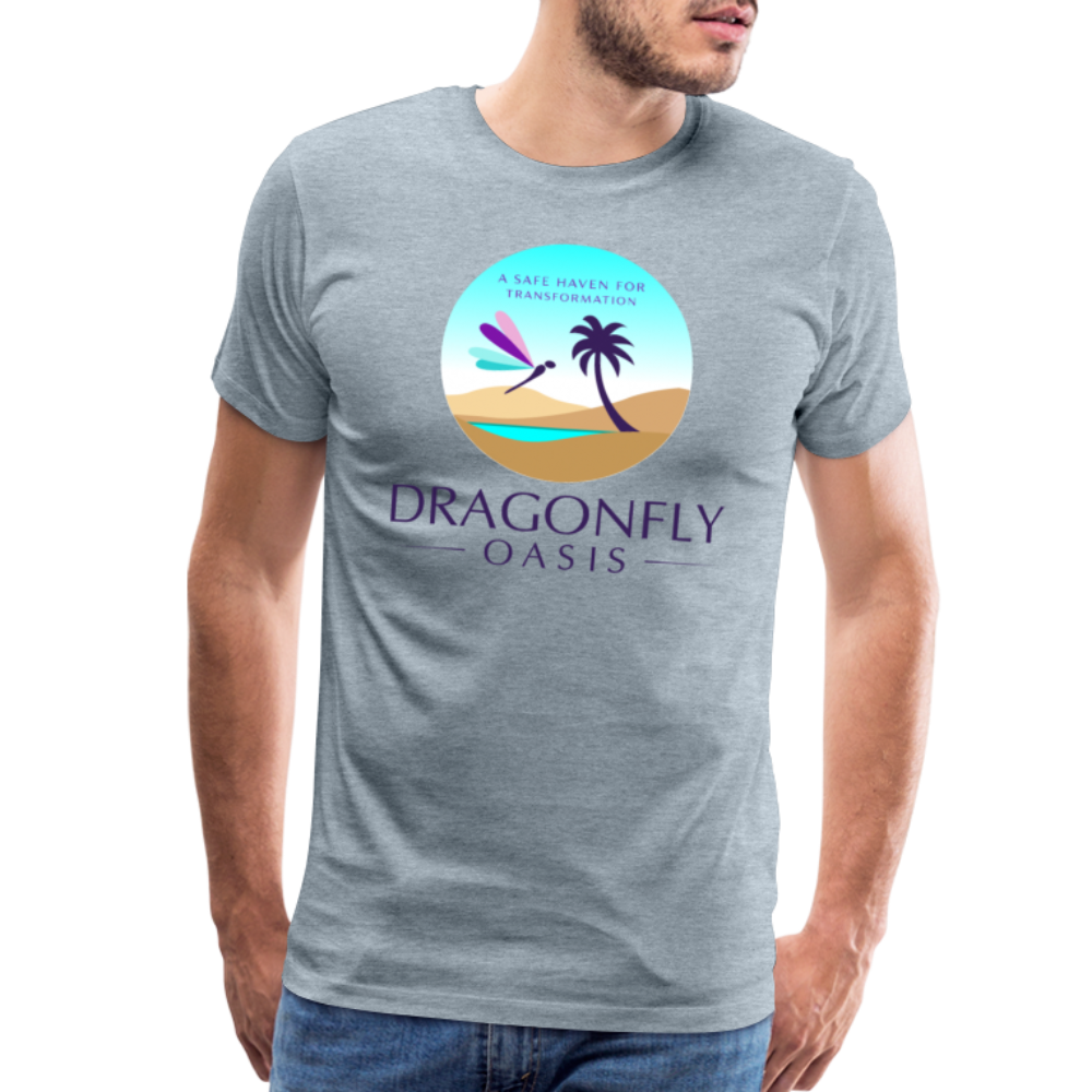 Men's Dragonfly Oasis V.1 Premium T-Shirt - heather ice blue