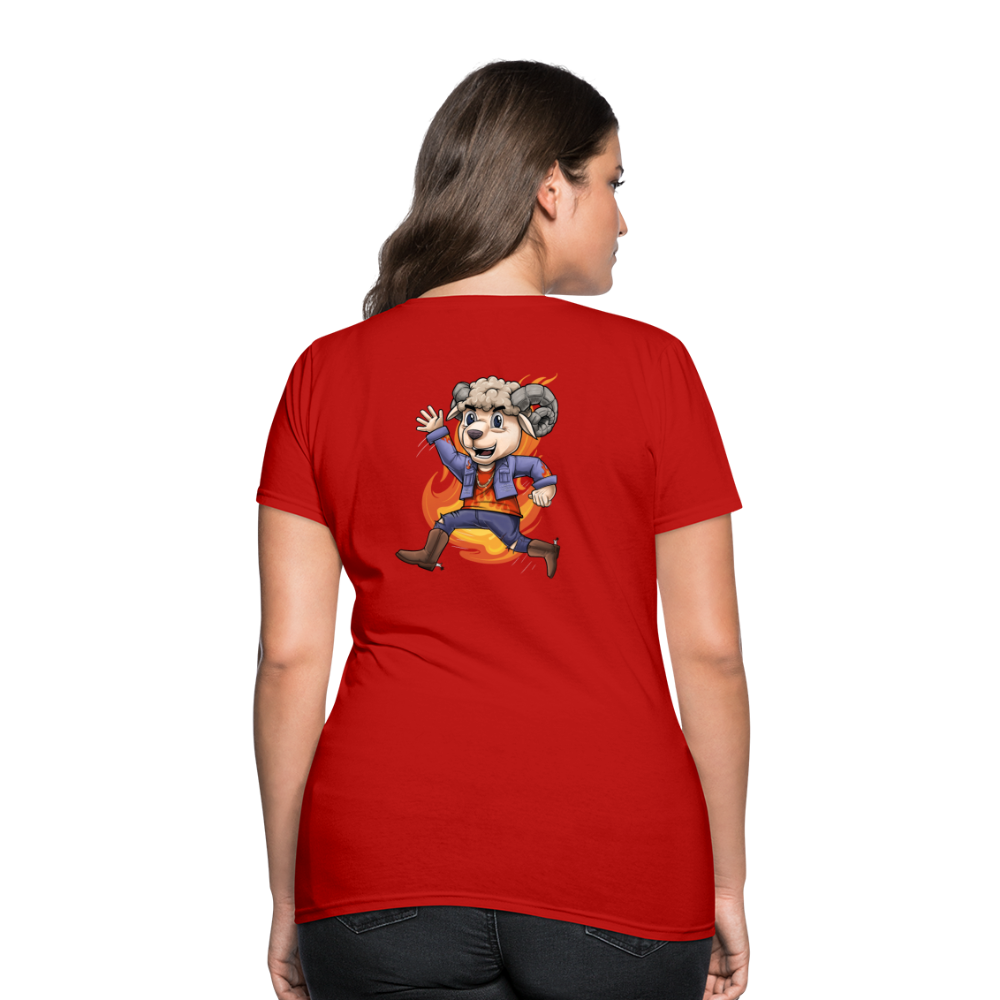 Women's Aries New Design T-Shirt - red