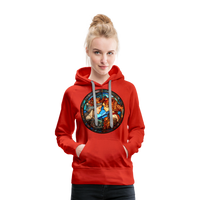 Thumbnail for Women’s Mosaic Gemini Premium Hoodie - red