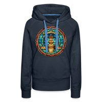 Thumbnail for Women’s Mosaic Libra Premium Hoodie - navy