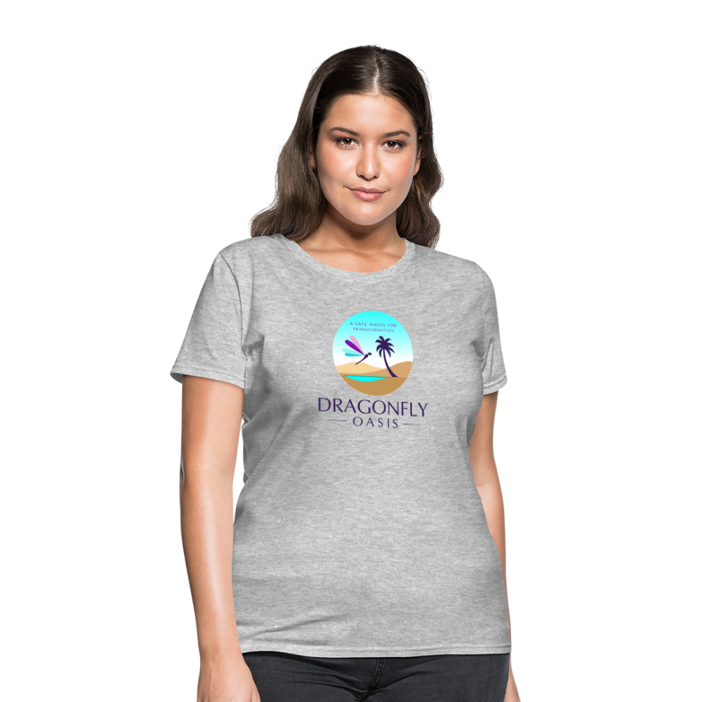 Women's Dragonfly Oasis V.1 Capricorn T-Shirt - heather gray