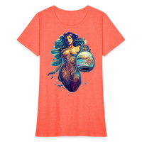 Thumbnail for Women's Mythical Aquarius T-Shirt - heather coral