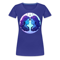 Thumbnail for Women’s Magic Gemini Premium T-Shirt - royal blue