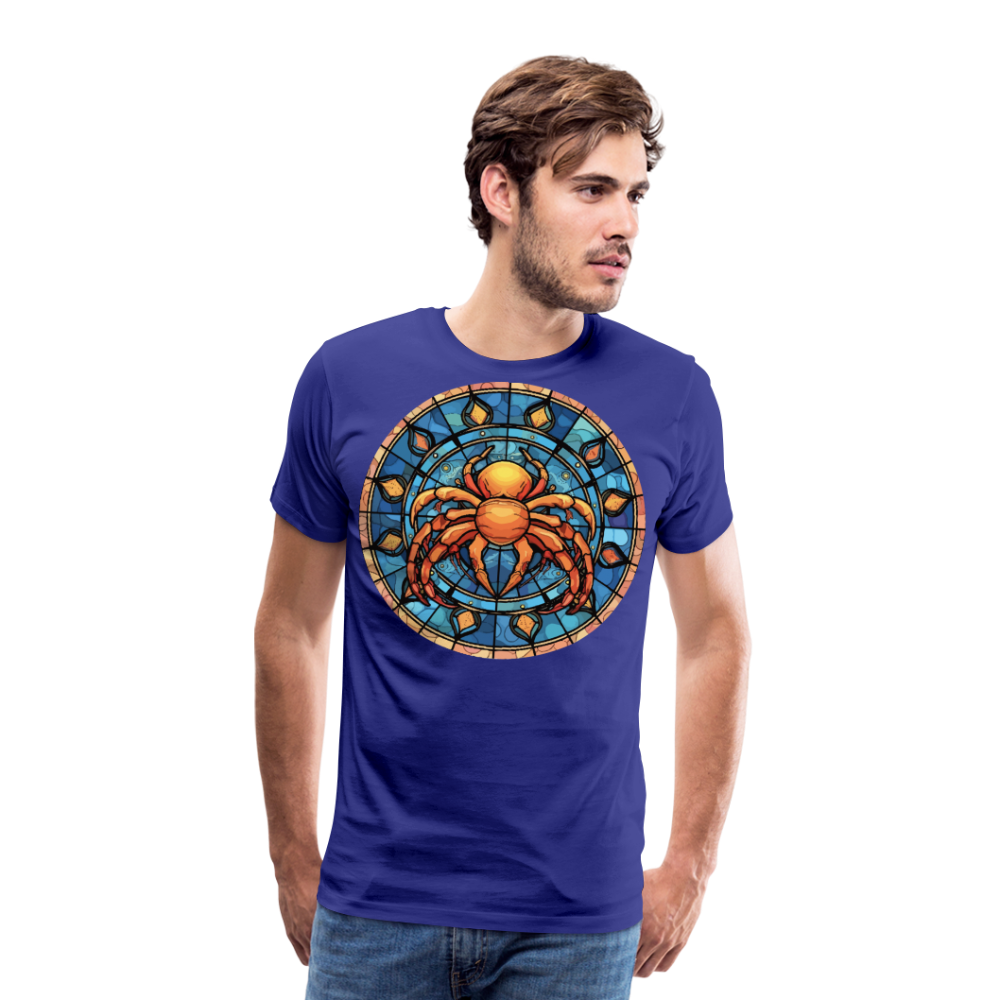 Men's Mosaic Cancer Premium T-Shirt - royal blue