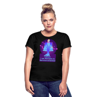 Thumbnail for Women's Neon Virgo Relaxed Fit T-Shirt - black