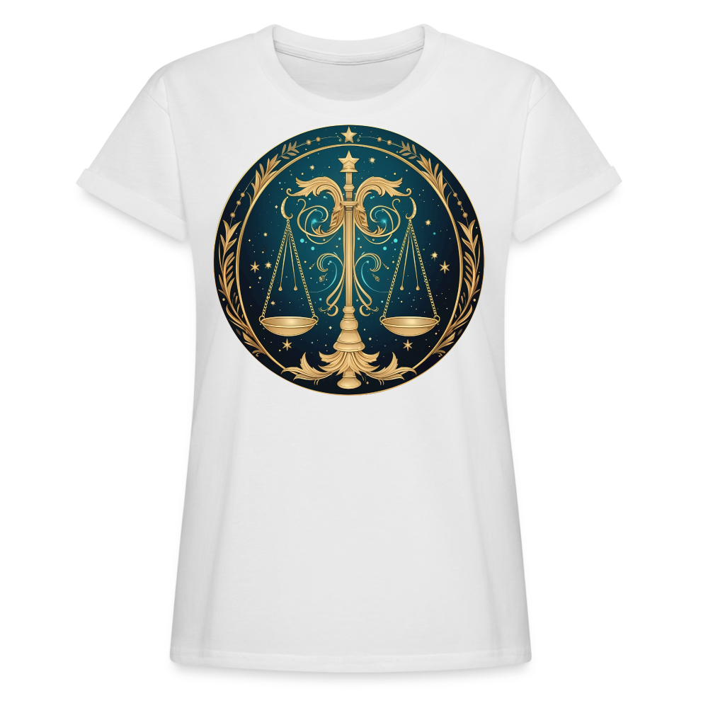 Women's Mystic Libra Relaxed Fit T-Shirt - white