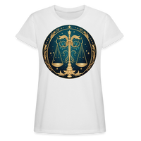 Thumbnail for Women's Mystic Libra Relaxed Fit T-Shirt - white