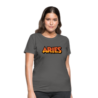 Thumbnail for Women's Aries New Design T-Shirt - charcoal