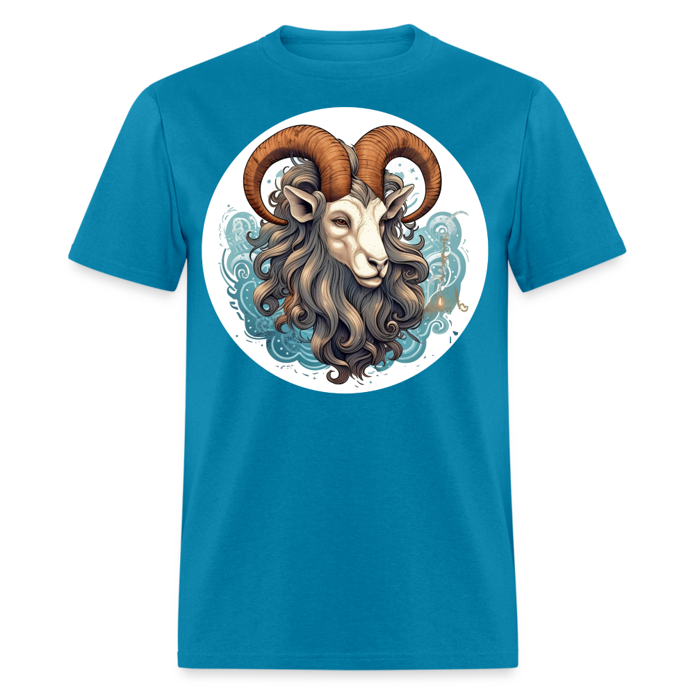 Men's Symbol Capricorn Classic T-Shirt - turquoise