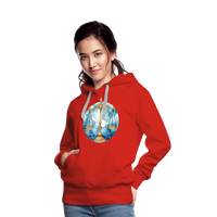 Thumbnail for Women’s Mythical Libra Premium Hoodie - red