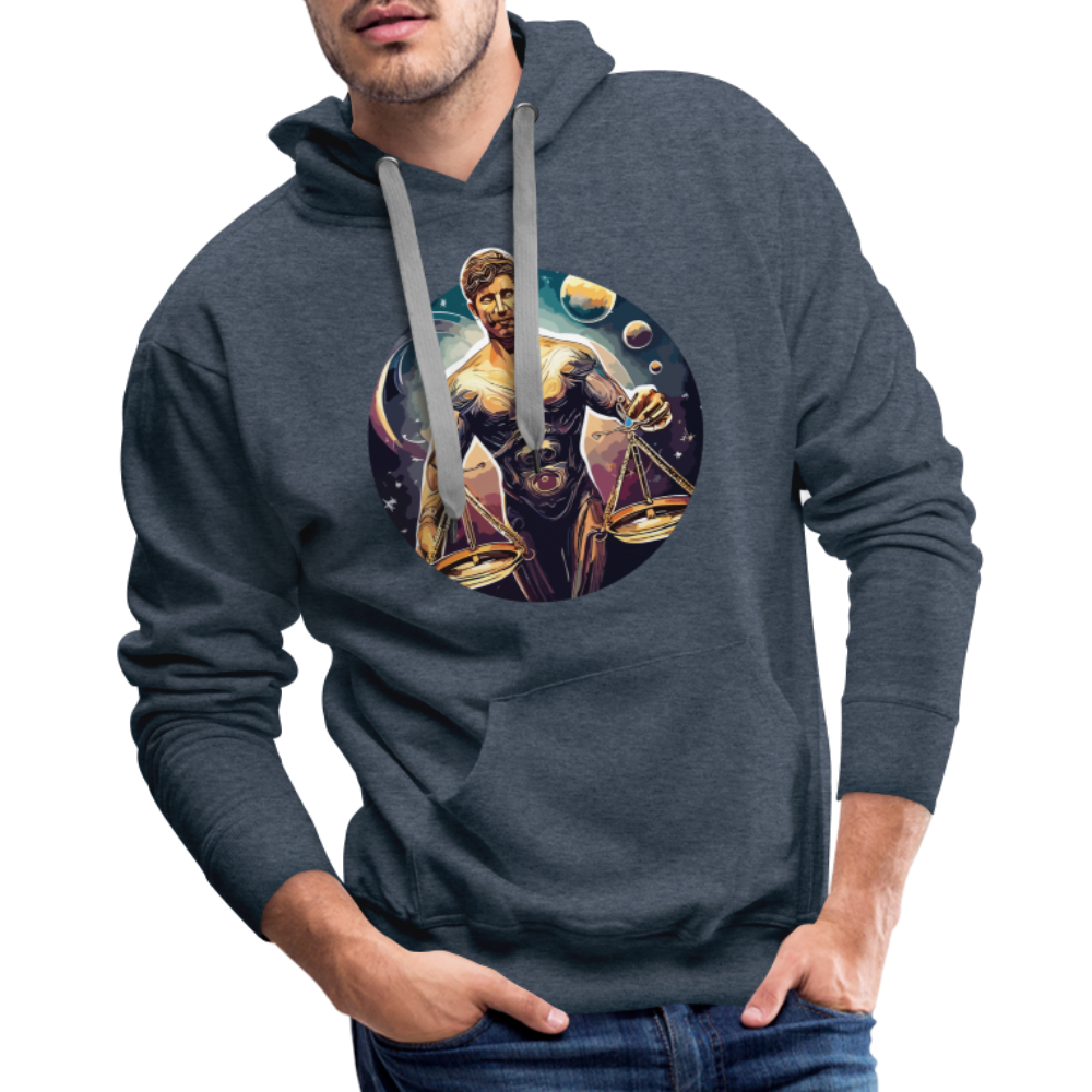 Men’s Mythical Libra Premium Hoodie - heather denim